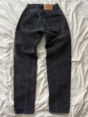 Levi’s 550 Vintage 90s USA Faded Black High Rise Relaxed Jeans Sz 3 Short